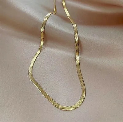 Herringbone Snake Chain Necklace